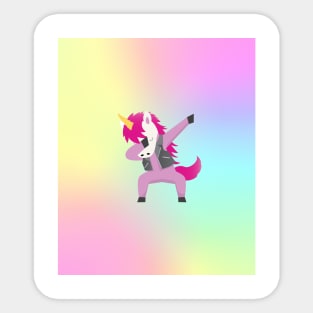 Cute Dabbing Unicorn Sticker